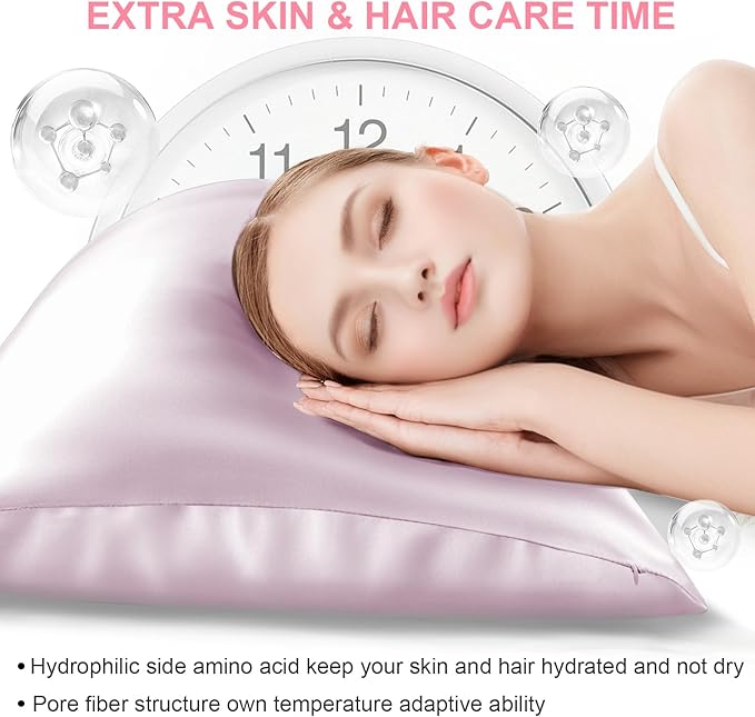 Silk Pillow Cases 2 Pack Standard Size - Image 3