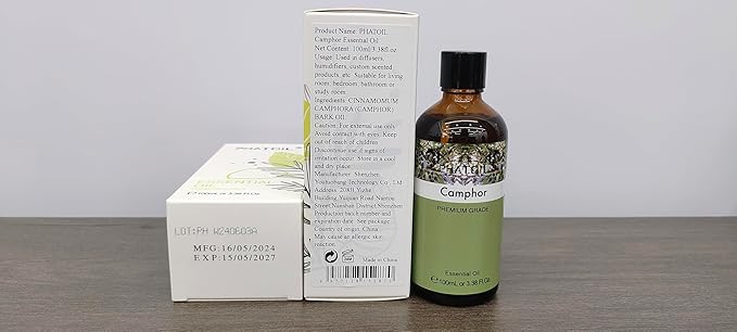 Camphor 3.38fl.oz Essential Oil, PHATOIL Aromatherapy Essential Oils - Image 8