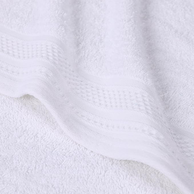 Superior Honeycomb 100% Cotton 500 GSM 12 Piece Bath Towel Set, 6 Washcloths - Image 6