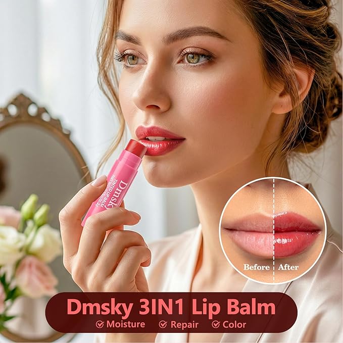 Dmsky 16 Pack Fruity Tinted Lip Balm Bulk, 3-In-1 Moisture, Repair and Color - Image 7
