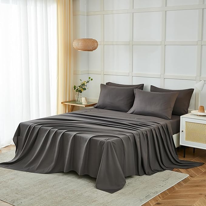 ILAVANDE Queen Sheets Set 6 Piece, Hotel Luxury Super Soft 1800 Series - Image 6
