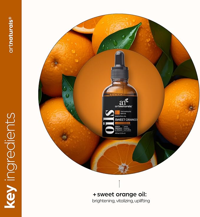 artnaturals Sweet Orange Essential Oil- 100% Pure Undiluted Citrus Oil - Image 4