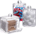 Tbestmax Plastic Qtips Holder Bathroom Container, 10/7 OZ Cotton Ball/Swabs by Tbestmax