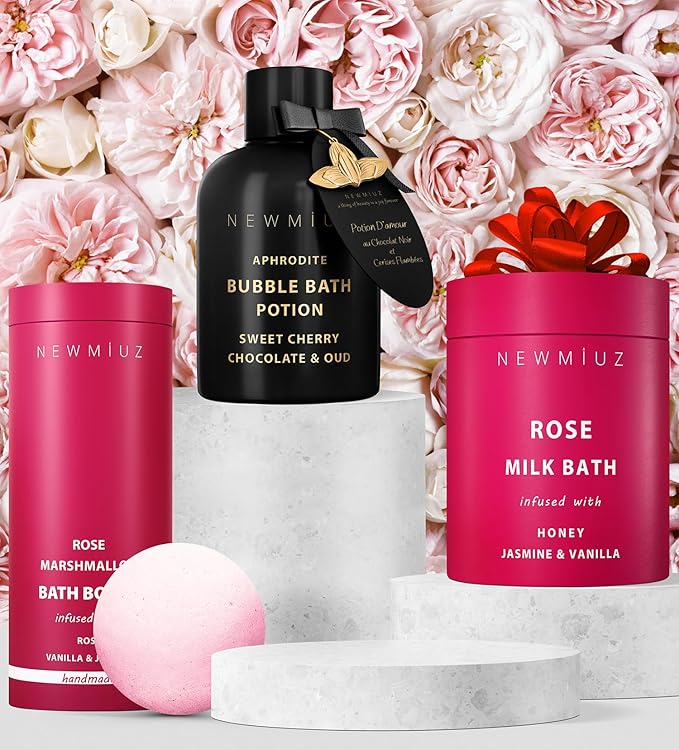 Calming Rose Coconut Milk Bath Soak Moisturize Soften Skin Honey Jasmine - Image 7