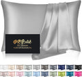 Silk Pillowcase for Hair and Skin, Mulberry Silk Pillow Cases Queen Size by HOME
