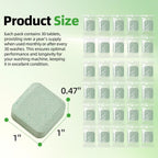 (30-Pack) Laundry Machine Cleaner, Washer Cleaner, for Front-Loaders, Top-Loaders, HE Machines, Easily Removes Residue, Septic Safe, Over a 12-Month Supply