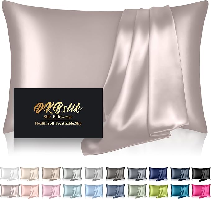 Mulberry Silk Pillow Cases Standard Size, Silk Pillowcase by HOME