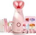 Pjordo Facial Steamer Spa Kit, 12 Skin Care Tools & 5 Jelly Mask Powder by Pjordo