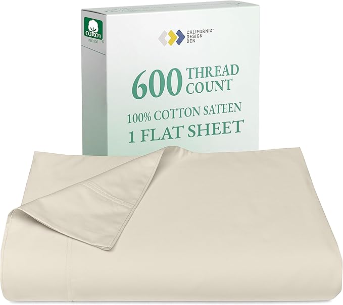 California Design Den Queen Size Flat Sheet Only by CaliforniaDesignDen