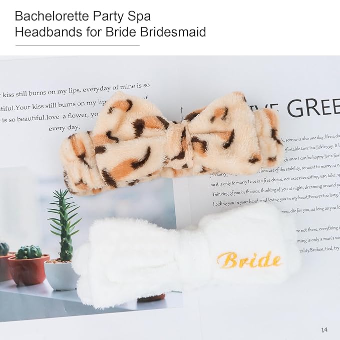 CIEHER Spa Headbands for Bachelorette Party Favors, Bachelorette Gifts for - Image 3