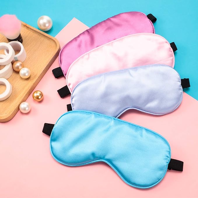 12 Pieces Silk Sleep Mask Pure Silk Sleep Eye Mask - Image 6