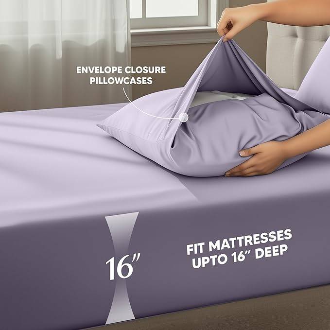 Utopia Bedding King Size Sheet Set – 4 Piece Bed Sheets, Soft and Breathable - Image 4