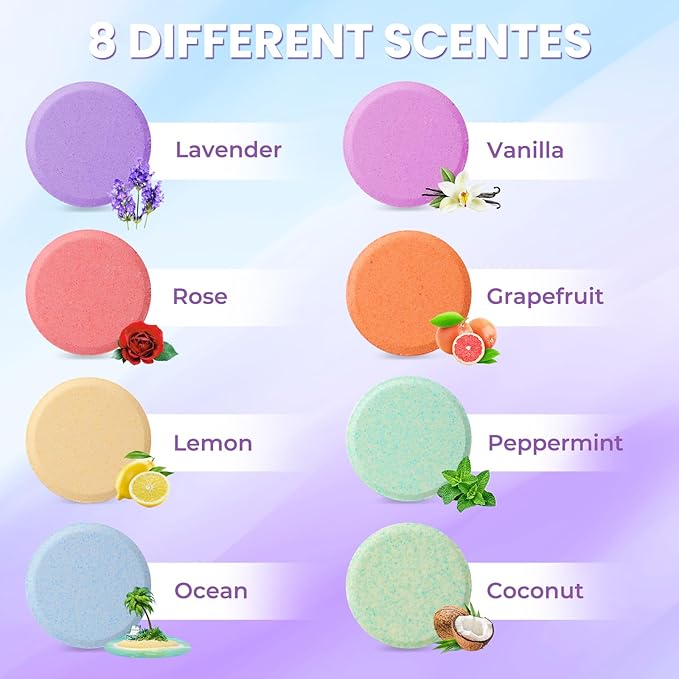 CalmNFiz Shower Steamers 8 Scents - Image 2