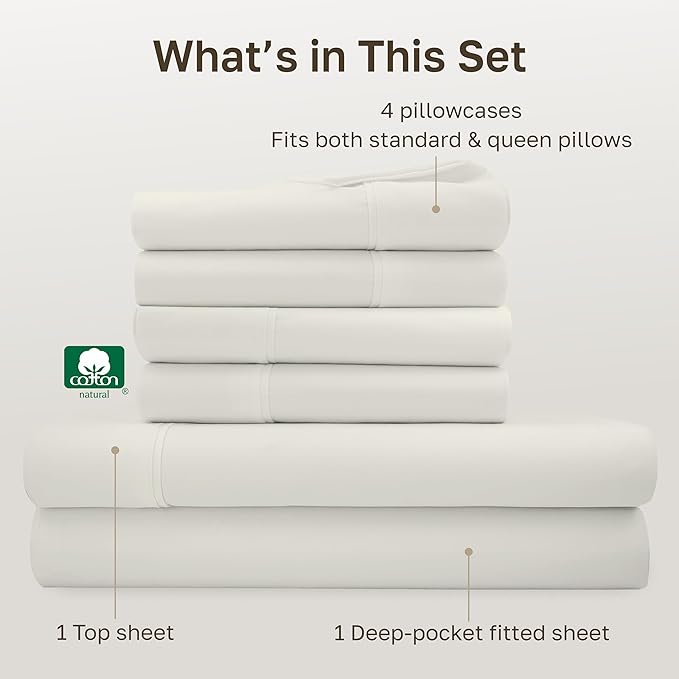 California Design Den 6-Pc Queen Size Sheet Set - Image 4