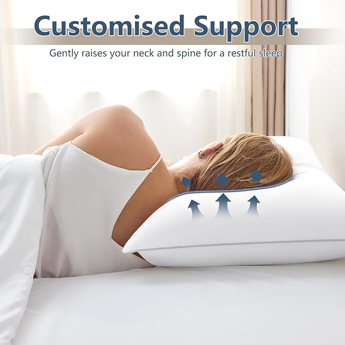 CozyLux Pillows King Size Set of 2, Hotel Quality Bed Pillows - Image 8