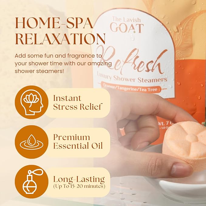 TLG Refresh Shower Steamers Aromatherapy 7 Pack – USA Made - Image 5