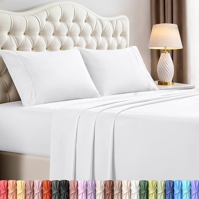 Utopia Bedding King Size Sheet Set – 4 Piece Bed Sheets, Soft and Breathable by UTOPIABEDDING