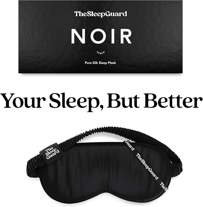 TheSleepGuard Pure Silk Sleep Mask Light Blocking Travel Essentials. Eye Masks - Image 6