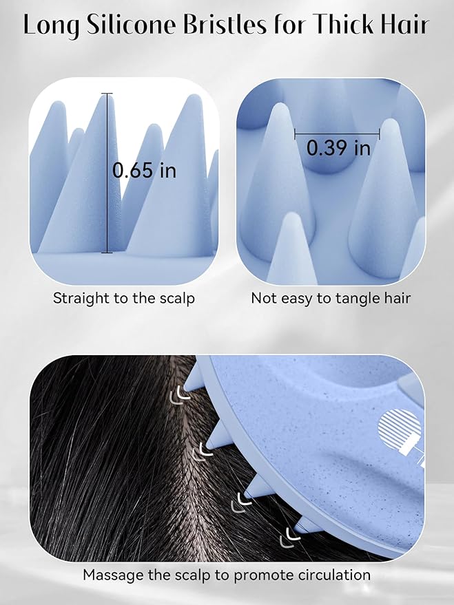 HEETA Silicone Bristles Scalp Scrubber & Massager - Image 4