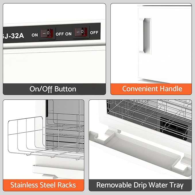 Kikihouse Hot Towel Warmer, 32L Large Capacity Hot Towel Cabinet, Facial Towel - Image 3