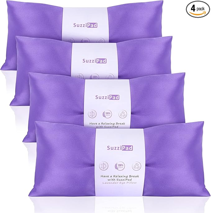 SuzziPad Lavender Eye Pillows for Relaxation by SUZZIPAD