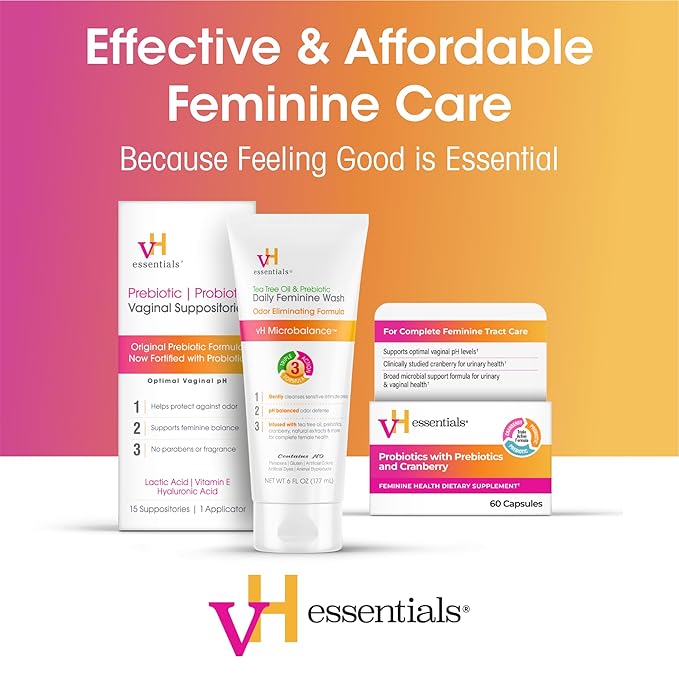 vH essentials, Ph Balanced Daily Feminine Wash, Tea Tree Oil & Prebiotic - Image 6