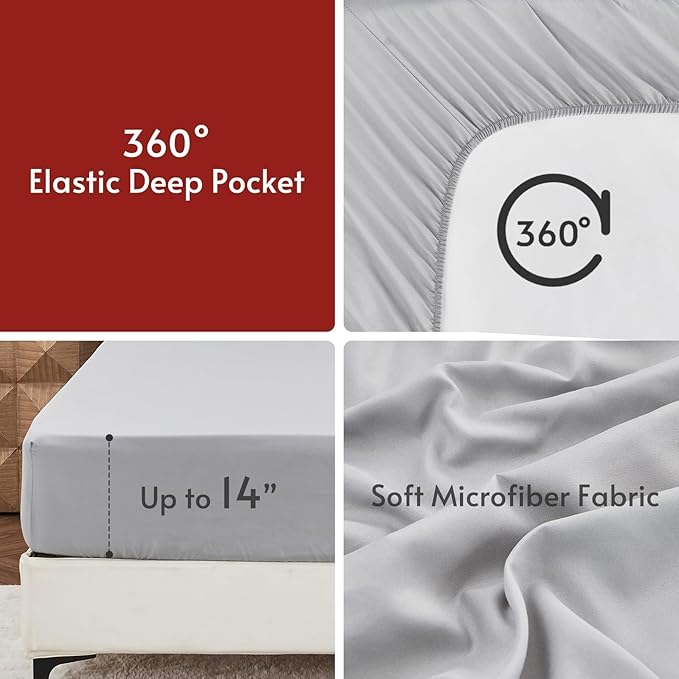 MUXHOMO 5 Pieces Twin XL Comforter Set, Reversible Bed in a Bag Twin XL Size - Image 8