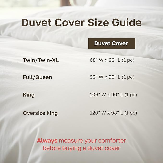 California Design Den Natural 100% Cotton Duvet Cover Twin/Twin XL Only - Image 8