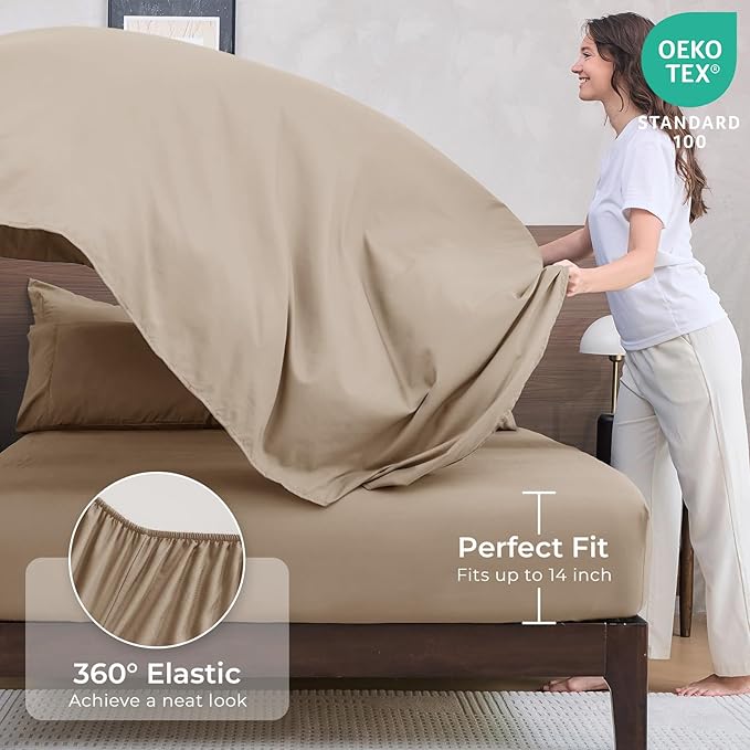 HEVUMYI Khaki Full Comforter Set - Image 5