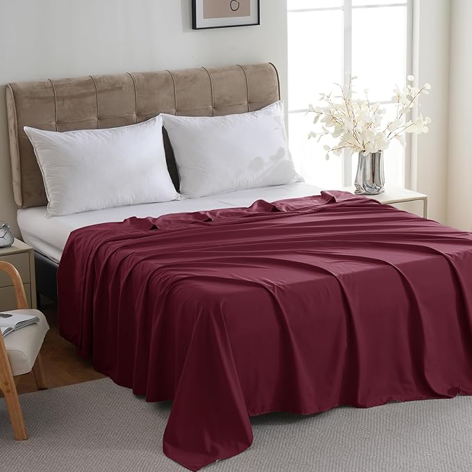 ZPECC Bulk Flat Sheets Only Queen Size 6 Pack, Easy Sort Top Bed Sheet by - Image 2