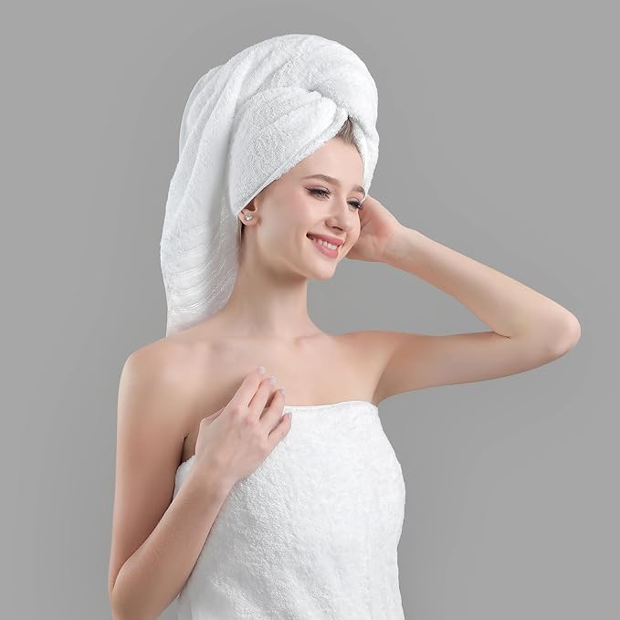 Aibaser Towels - Premium 100% Cotton Bath Towels Set, Lightweight and High - Image 3