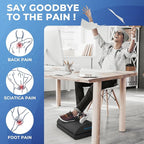 BlissTrends Foot Rest for Under Desk at Work-Versatile Foot Stool with Washable Cover-Comfortable Footrest with 2 Adjustable Heights for Car,Home and Office to Relieve Back,Lumbar,Knee Pain-Gray