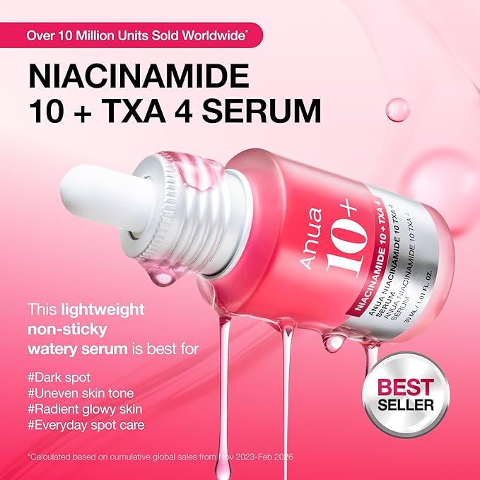 Anua Niacinamide 10 + TXA 4 Serum, Dark Spot Care, Hyaluronic Acid, Tranexamic - Image 3