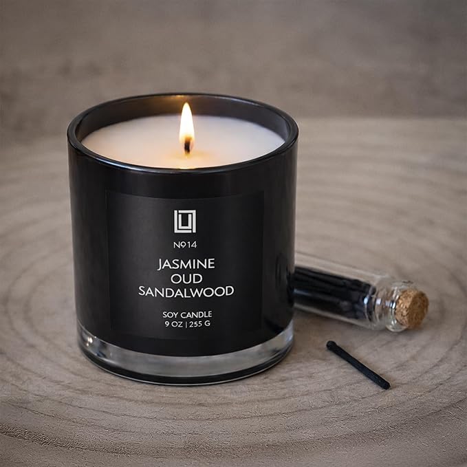 Lulu Candles | Saffron & Amber | Notes: Jasmine, & Amber | Smells Woody & - Image 6