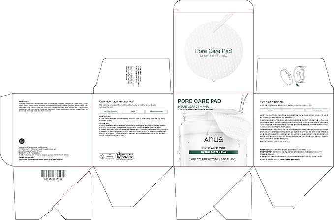 ANUA Heartleaf 77 Toner Pad 70 Sheets, PHA Dead Skin Care Low pH - Image 9