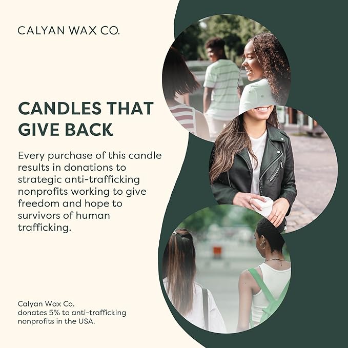 Calyan Wax Co. Lemon & Sage 3 Wick Scented Candle - Image 9