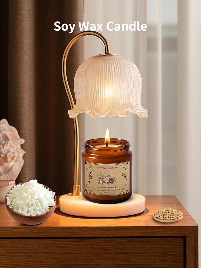 Scented Candles for Home, 16oz Large Jar Scented Candle – Lemon Verbena Soy Wax - Image 3