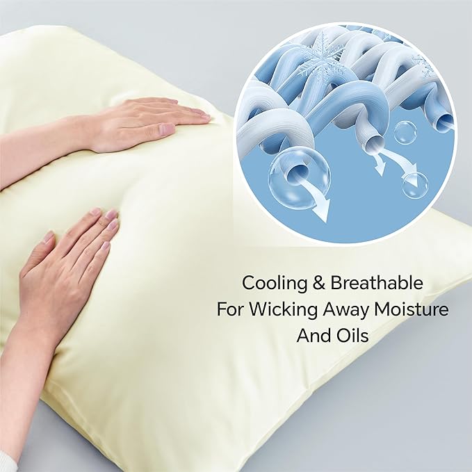 BEDELITE Body Pillow Cover, Rayon Made from Bamboo, Cooling Body Pillow - Image 4