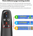 Presentation Clickers Wireless Presenter Remotes for PowerPoint, Powerpoint Clicker with Volume Control PowerPoint Slide Advancer for Mac, Receiver with Dual Functions,Computer, Laptop, LBBYDDLL