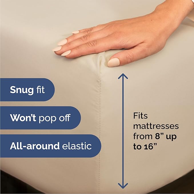 Queen Size 4 Piece Sheet Set - Image 3