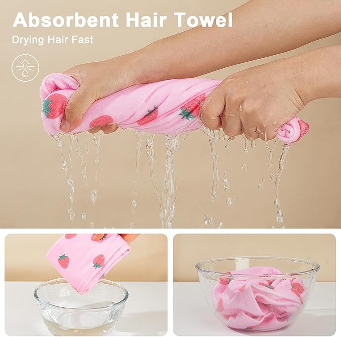 Unicorn Castle Microfiber Hair Towel - Image 2