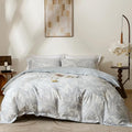 OAITE Duvet Cover Set Twin Size Floral Pattern Ultra Soft 100% Cotton Duvet by OAITE