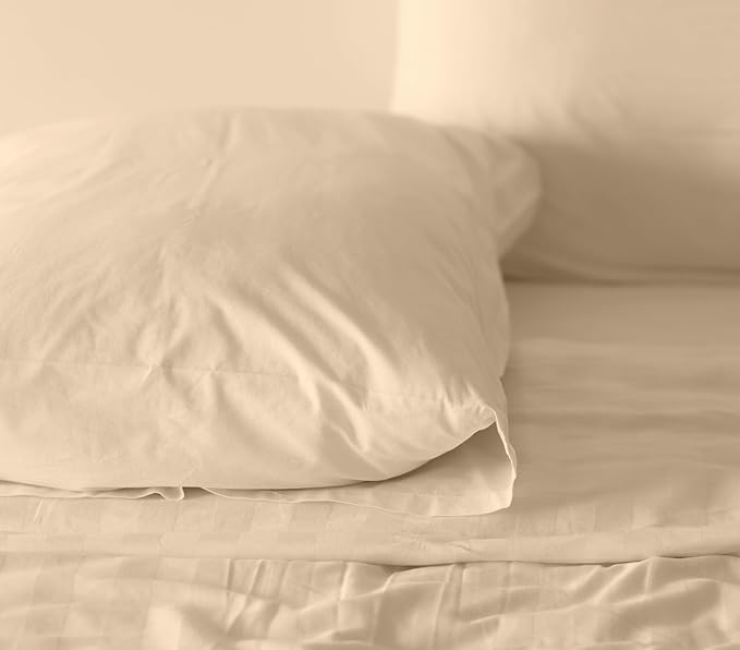 RUVANTI 100% Cotton Sheets – King Size Percale Bedding, Cooling & Breathable - Image 8