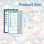 2PCS Magnetic Visual Chore Chart for Kids, Schedule Checklist for Kids, Kids to Do Task (1 Morning Checklist Boards, 1 Bedtime Checklist Boards) (Blue)