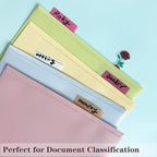 ELII 500 PCS Sticky Index Tabs 2 Inch Book Tabs Page Markers File Tabs Self Adhesive, Labels for Pages Notebooks