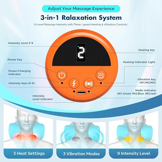 Neck Massager 2026, 4-in-1 Neck & Shoulder Massager - Image 7