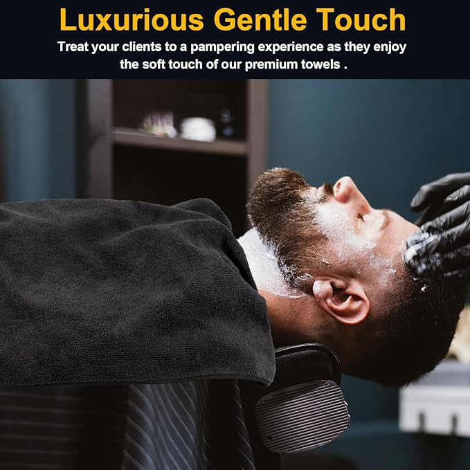 UNIMADE Salon Towels 2 Pack, Microfiber Barber Towels Bulk, Hair-Drying Cloth - Image 3