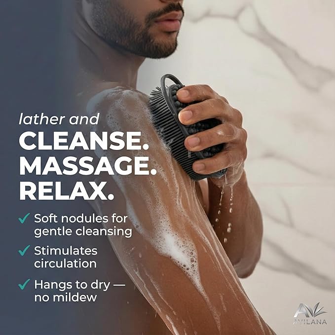 Avilana Premium Silicone Body Scrubber -Trusted Since 2017 - Image 5