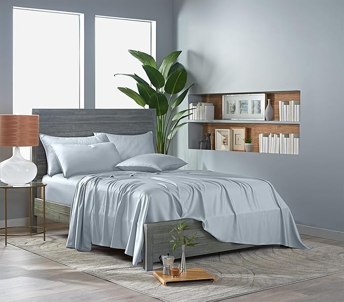 Pure Bamboo Queen Sheets, Genuine 100% Organic Viscose Derived from Bamboo Bed - Image 3