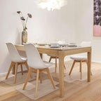 Kuyal Chair Mat, Rolling Chair Mat for Hardwood Floor, 45" X 53" Transparent PVC Home Office Floor Protector Mat (45" X 53" with Lip)